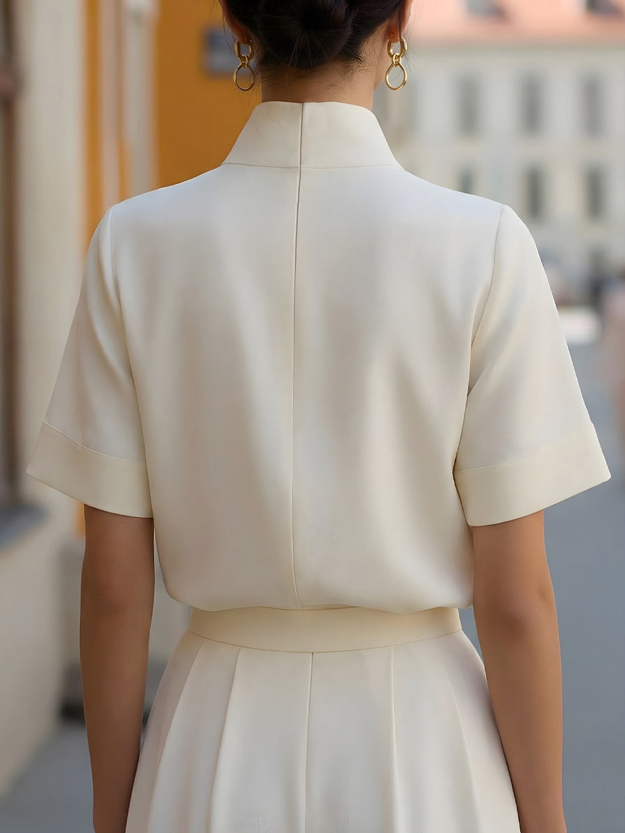 Stand Collar Blouse