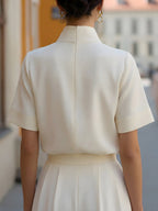 Stand Collar Blouse