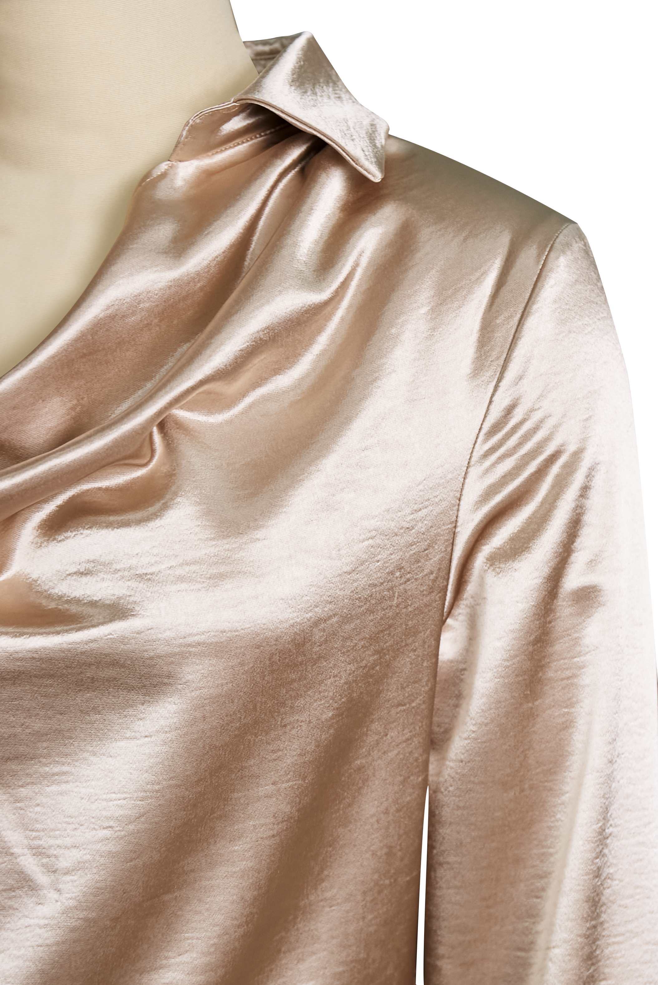 White Satin Blouse
