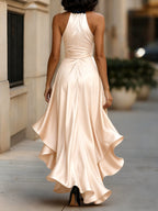 Satin Halter Dress