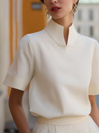 Stand Collar Blouse