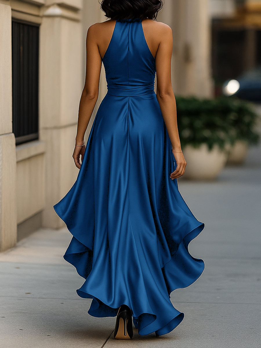 Satin Halter Dress