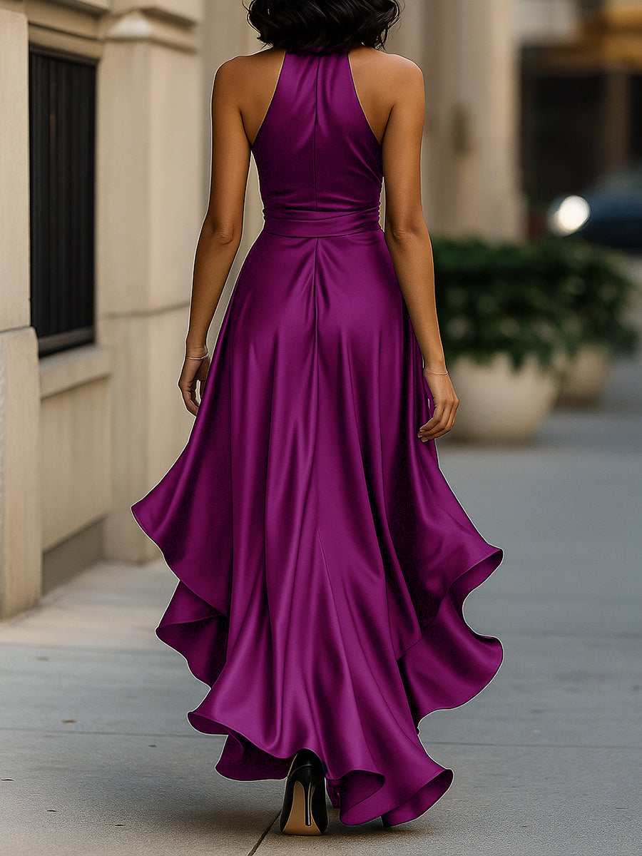 Satin Halter Dress