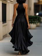 Satin Halter Dress