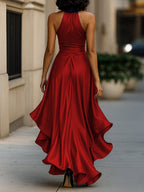 Satin Halter Dress
