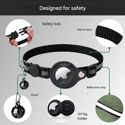 Cat Owners Safety Collar – Reflective Design with GPS Holder and Quick-Release Buckle 4