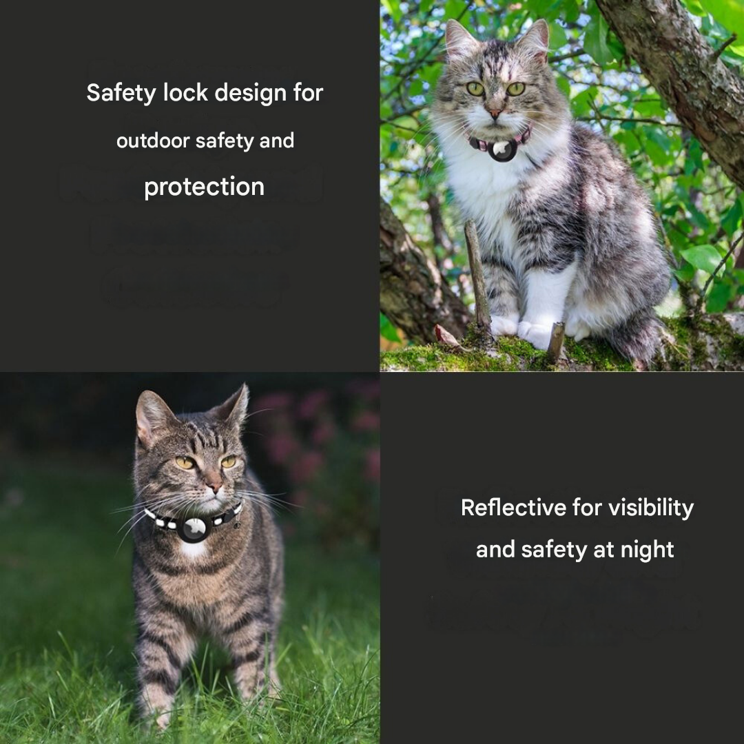 Cat Owners Safety Collar – Reflective Design with GPS Holder and Quick-Release Buckle 8