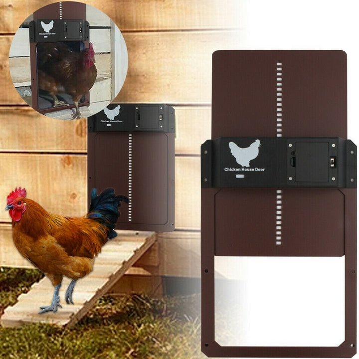 Chicken Owners Automatic Coop Door – Smart Light-Sensor Weatherproof Design 0