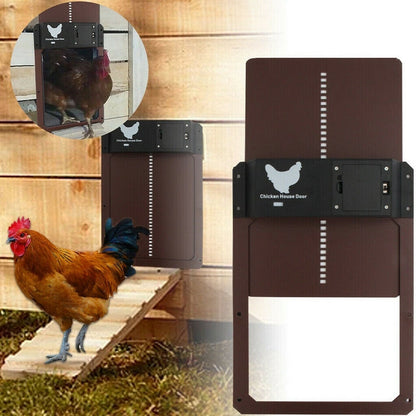Chicken Owners Automatic Coop Door – Smart Light-Sensor Weatherproof Design 0