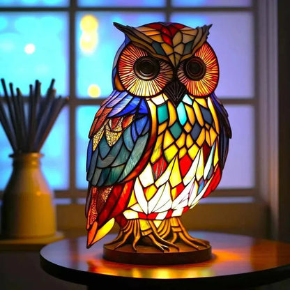 Home Decor Artistic Lamp – Unique Stained Glass with 20 Vibrant Animal Prints 10