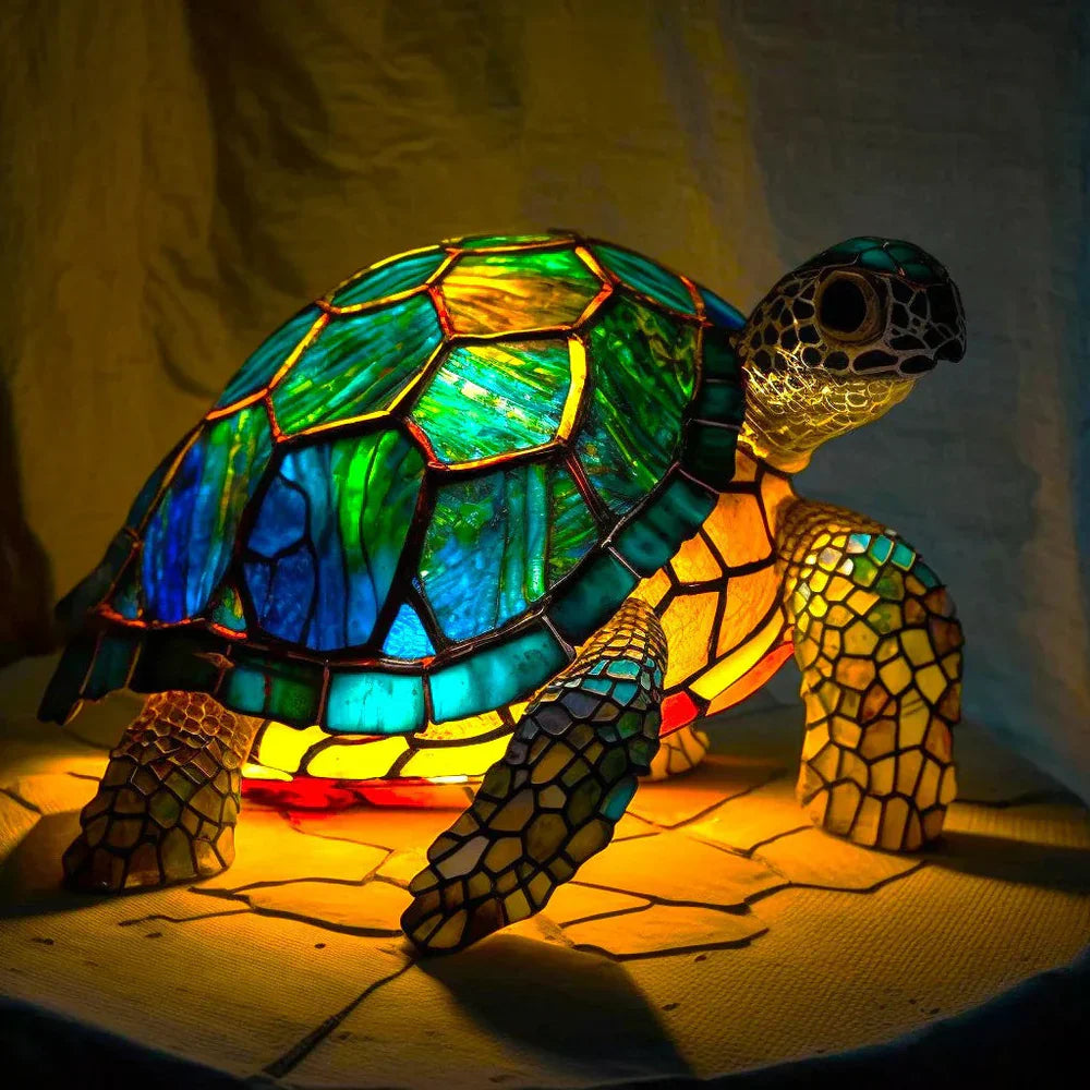 Home Decor Artistic Lamp – Unique Stained Glass with 20 Vibrant Animal Prints 12