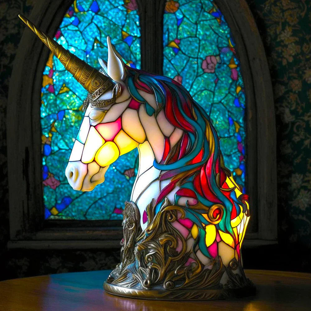 Home Decor Artistic Lamp – Unique Stained Glass with 20 Vibrant Animal Prints 7