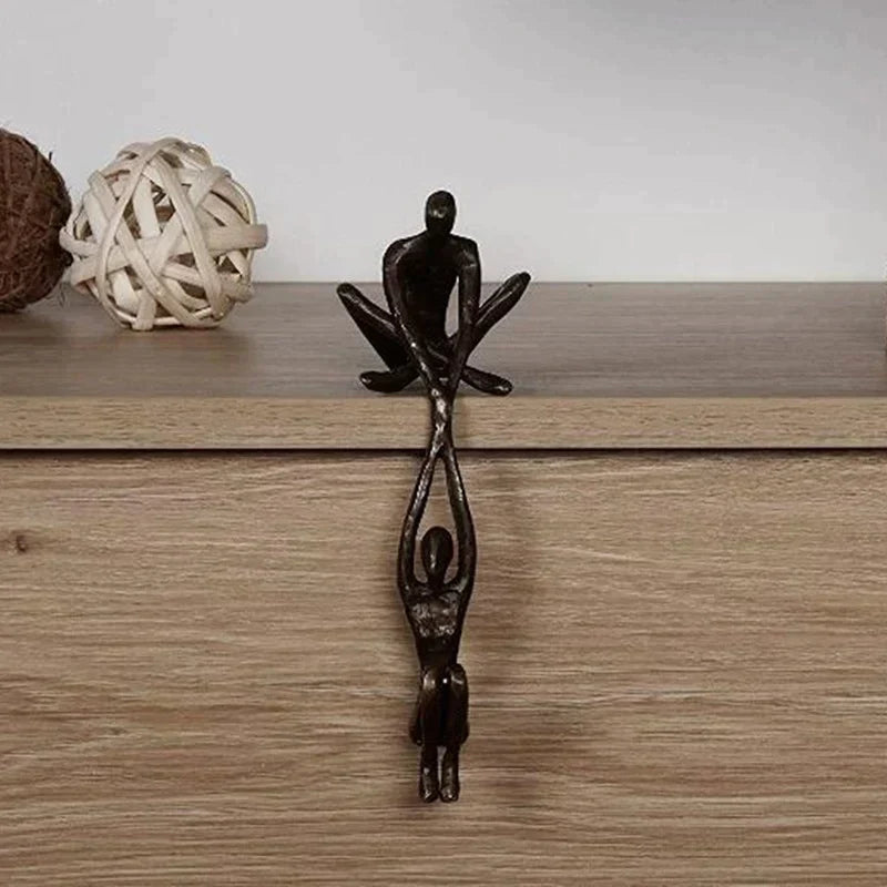 Home Decor Sculpture Figurine – Unique Love and Balance Design for Elegant Display 1