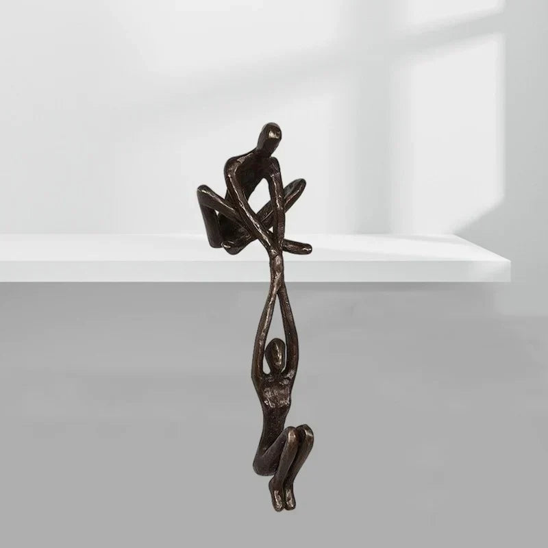 Home Decor Sculpture Figurine – Unique Love and Balance Design for Elegant Display 5