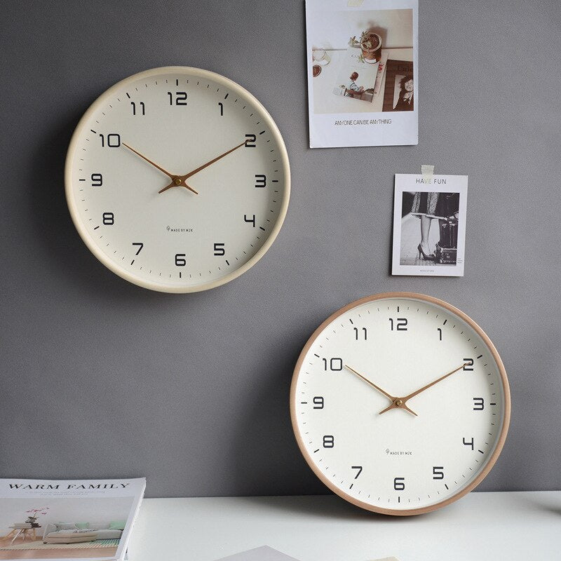 Home Decor Wooden Wall Clock – Silent Scandinavian Design for Minimalist Spaces 2