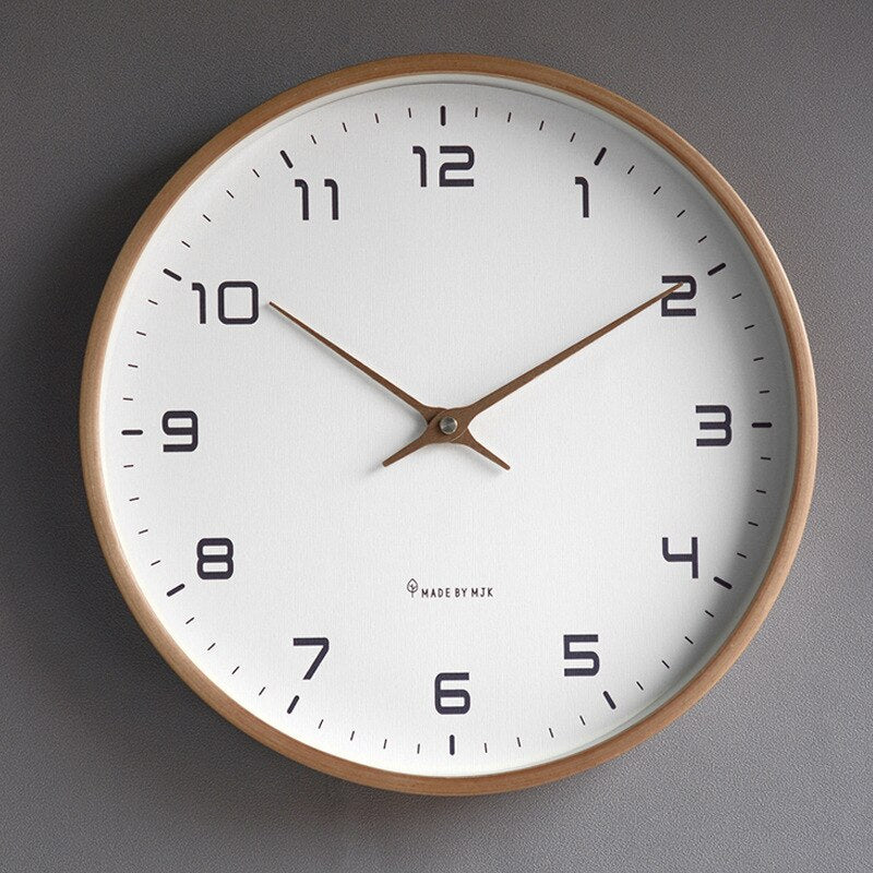 Home Decor Wooden Wall Clock – Silent Scandinavian Design for Minimalist Spaces 4