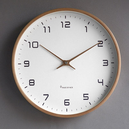 Home Decor Wooden Wall Clock – Silent Scandinavian Design for Minimalist Spaces 4