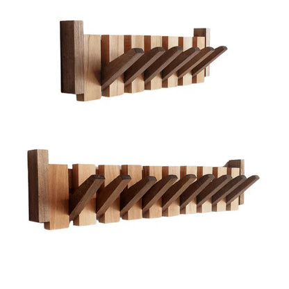 Homeowners Wooden Coat Rack – Artistic Piano Design with Multiple Hooks 8