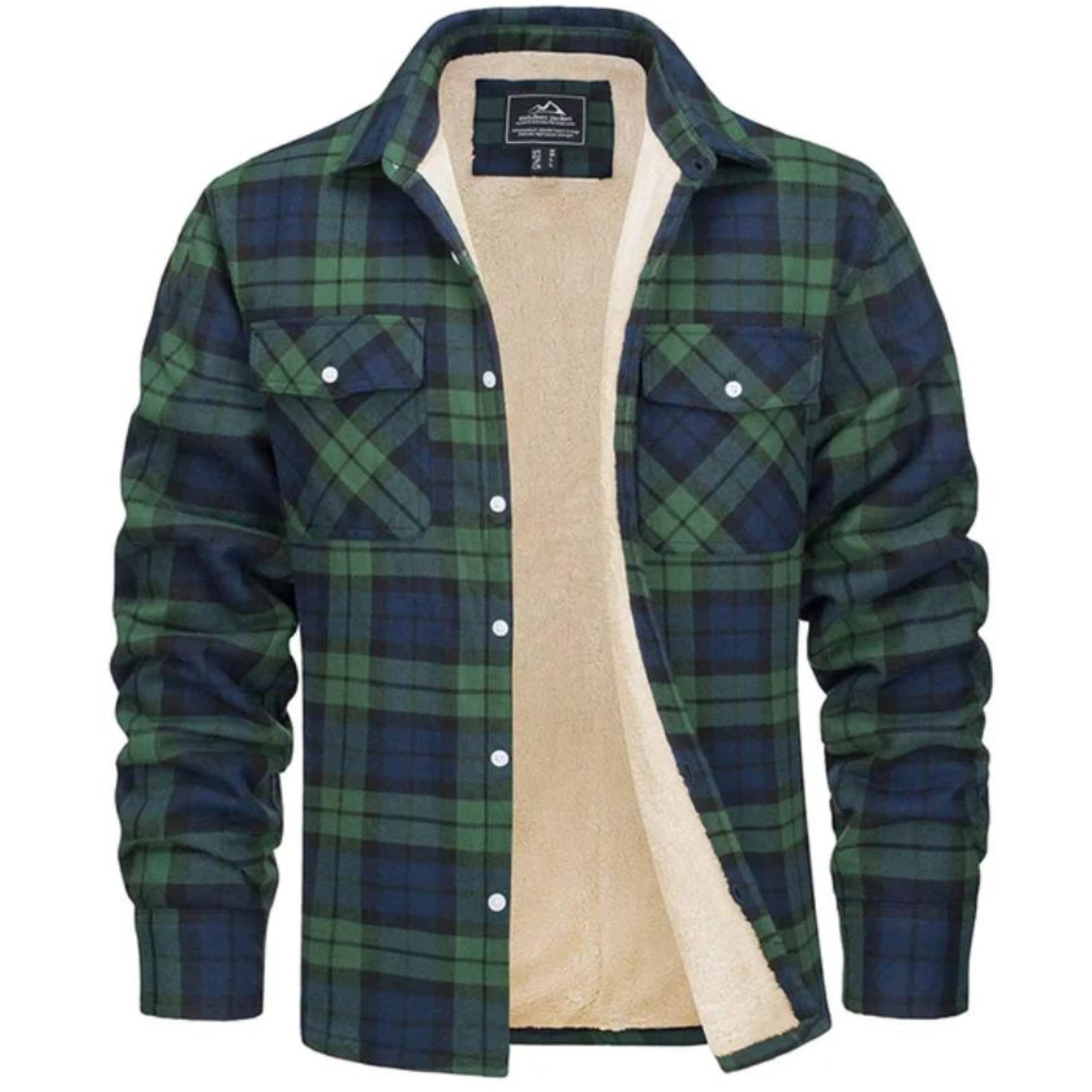 Men's Jacket – Cozy Sherpa-Lined Flannel for Warmth and Stylish Casual Wear 4