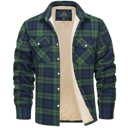 Men's Jacket – Cozy Sherpa-Lined Flannel for Warmth and Stylish Casual Wear 4