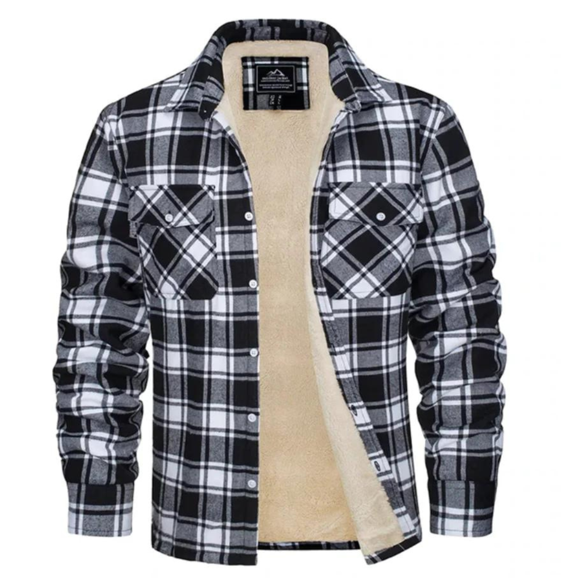 Men's Jacket – Cozy Sherpa-Lined Flannel for Warmth and Stylish Casual Wear 6