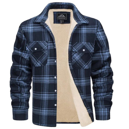 Men's Jacket – Cozy Sherpa-Lined Flannel for Warmth and Stylish Casual Wear 8