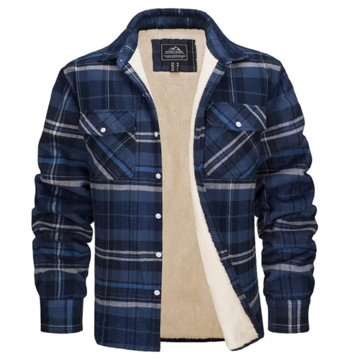 Men's Jacket – Cozy Sherpa-Lined Flannel for Warmth and Stylish Casual Wear 9