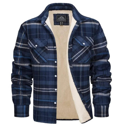 Men's Jacket – Cozy Sherpa-Lined Flannel for Warmth and Stylish Casual Wear 9