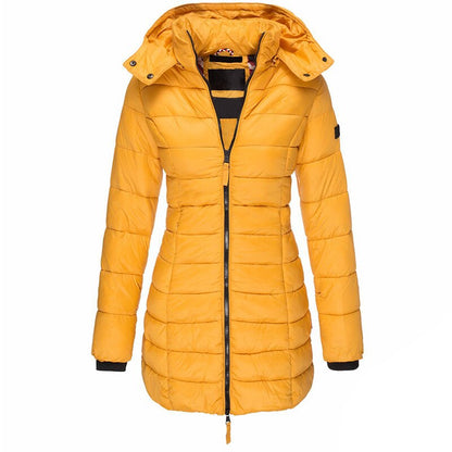 Women's Down Jacket – Lightweight Insulated Coat with Hood 1