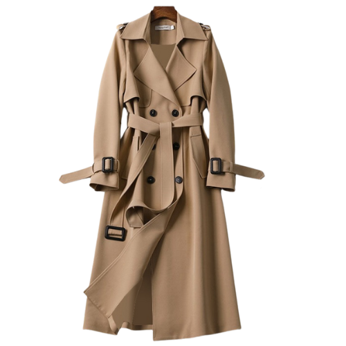 Women's Trench Coat – Stylish Double-Breasted Design for Timeless Elegance 0