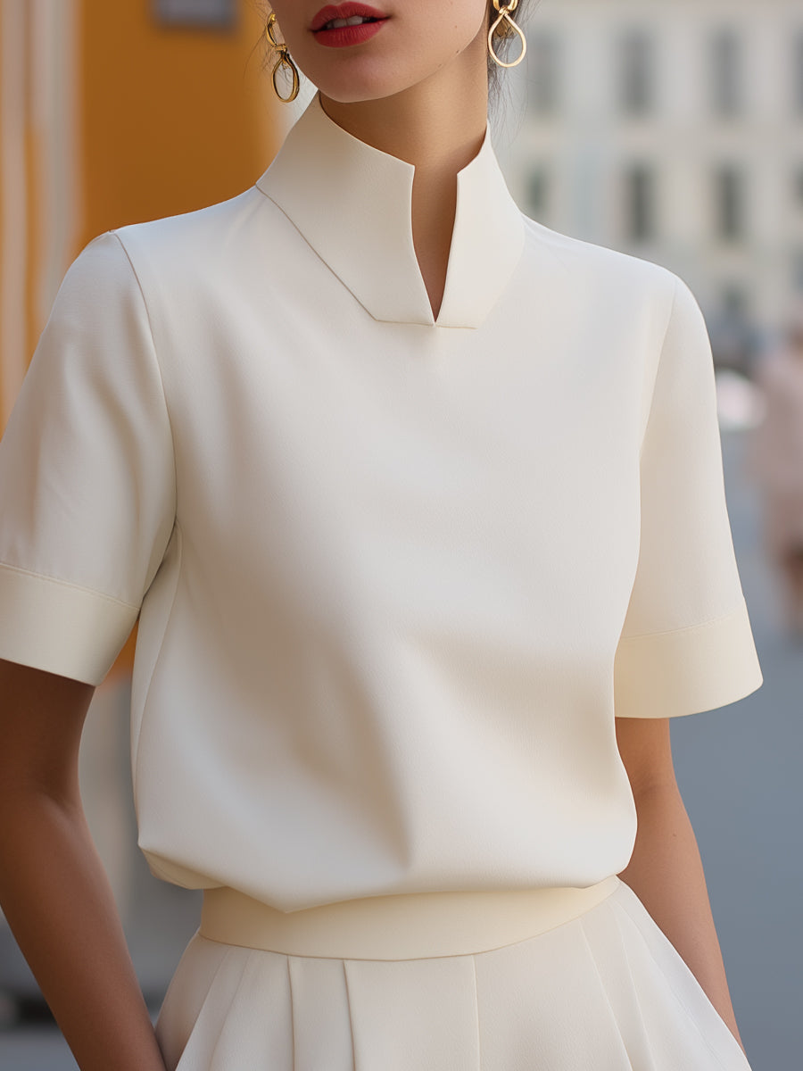 Stand Collar Blouse