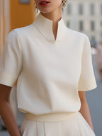 Stand Collar Blouse