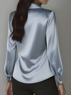 White Satin Blouse