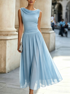 Pleated Midi Dress